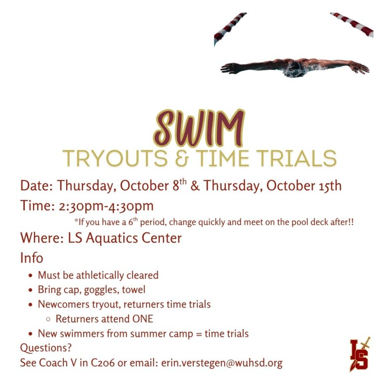 swim tryouts